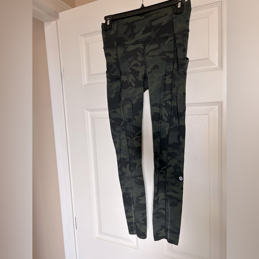 Lululemon Fast and Free Camo Leggings